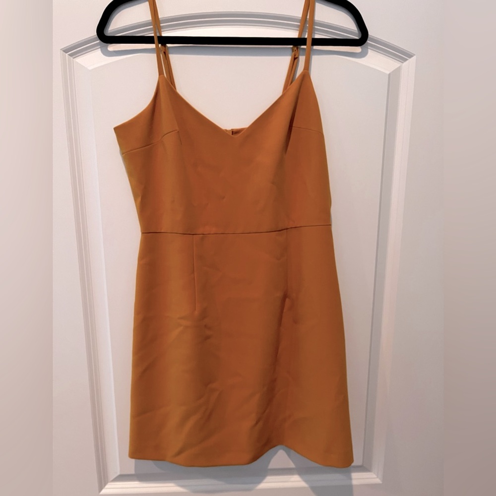 French Connection gold dress